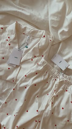 Pyjama Aesthetic, Pinterest Wardrobe, Red Hearts, Pajama Sets, Dream Clothes