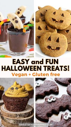 easy and fun halloween treats vegan + gluten free for the whole family