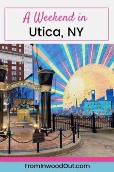 Mural of a colorful sun painted on the wall of a building. Utica New York, Utica Ny, Ny Art, Upstate Ny, New York Travel, Beer Lovers, New York State, Historical Society, Art Lovers