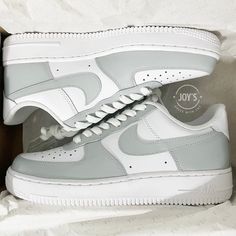 -Exactly as shown in the pictures.-Made in USA.-Authentic Air Force 1 Sneakers.-Fully Hand Painted. -Lace Locks Included. -We strongly recommend the use of the Anti Crease Protectors included to prolong the durability of the paint in certain areas when feet bend. -Applied Special Acrylic Paint for Shoes and Finisher for more Durability. -Waterproof and Flexible.-Unisex model. Please refer to the Size Chart. Policies -Free Shipping to USA.-Our current processing time is 3-7 weeks. We try hard to Paint For Shoes, Nike Shoes Women Fashion, Air Force 1 Sneakers, Painted Canvas Shoes, Gray Sneakers, Preppy Shoes, Pretty Shoes Sneakers, Unique Sneakers, Shoes Outfit Fashion