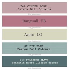 the color scheme for farrow ball colours