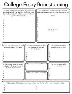 the college student's writing process is shown in this worksheet for students to practice