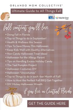 fall, autumn, fall in florida, things to do, printables, kids