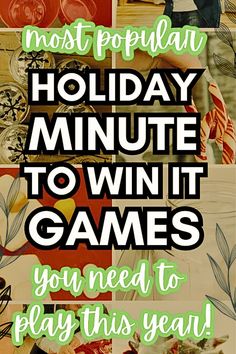 Looking for Christmas Eve games that everyone can enjoy, from kids to adults? These Minute to Win It Christmas games are perfect for family holiday fun and Christmas party activities. Save this pin to keep these fun Christmas party games in mind for your next adult Christmas party! Minute To Win It Christmas, Adult Christmas Party, Minute To Win, Minute To Win It Games