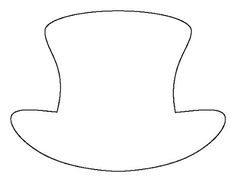 the outline of a top hat