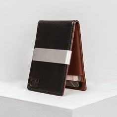 F H, H Logos, New Dimension, Slim Wallet, Signature Collection, Brushed Stainless Steel, Top Grain Leather, Useful Life Hacks, In A World