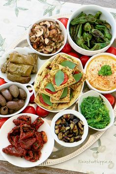 a platter filled with lots of different types of food