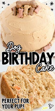 Doggy Birthday Cake Doggy Birthday Cake, Dog Safe Cake Recipe, Doggy Birthday, Dog Birthday Cake Recipe, Homemade Birthday Cake, Foods Dogs Can Eat, Dog Cake Recipes, Pet Treats Recipes, Easy Dog Treat Recipes