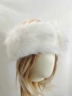 White Fluffy Hat, White Fur Hat, Fuzzy Hat, Fluffy Hat, Fuzzy Top, Russian Hat, Fur Hats, Hat Accessories, Visor Hat