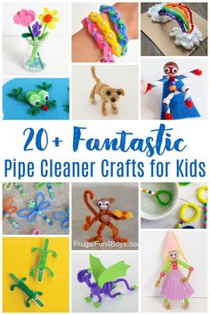 20 fantastic pipe cleaner crafts for kids that are fun and easy to do with the kids