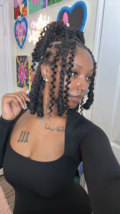 Boho Invisible Locs, Invisible Locs, Natural Hair Bun Styles, Bun Styles, Twist Styles, Hair Twist Styles, Locs Hairstyles, Twist Hairstyles, Pretty Selfies