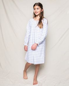 This 18th century design will have you back at the Tattersall Horse Market in London where this checkered pattern got its name. The Delphine Nightgown whispers of yesteryear with its sweet tie accent on the chest and angelic bell sleeves. Our brushed cotton flannel is oh so soft, lightweight, yet breathable. The sleepwear is made from the finest quality yarn-dyed cotton and blended with just enough inherently flame retardant fiber to allow it to pass strict CPSC flame retardant laws without usin Shoe Size Conversion, Flame Retardant, Checkered Pattern, Brushed Cotton, Shoe Size Chart, Nantucket, Getting Cozy, Cotton Flannel, 18th Century