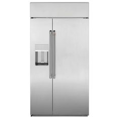 the side by side refrigerator is stainless steel