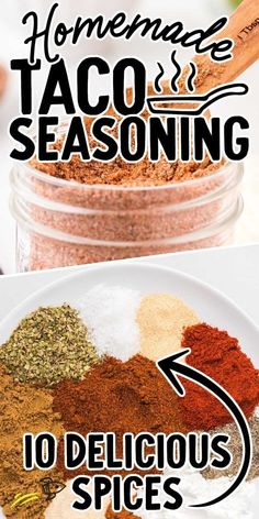 homemade taco seasoning recipe in a jar