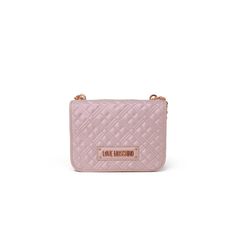 Love Moschino  Women Bag - pink Moschino Bags, Moschino Bag, Gold Heart Studs, Love Moschino, Black Purses, Pocket Bag, Small Shoulder Bag, Womens Purses, Quilted Leather