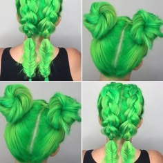 Neon Hair, No Bad Days, Coloured Hair, Peinados Fáciles Para Cabello Corto, Halloween Hair