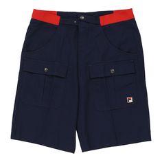 Vintage Fila navy shorts, fit a 31" waist and 10" inseam. WAIST: 31 inches / 79cmsINSEAM: 10 inches / 25cmsRISE: 11 inches / 28cmsGENDER: mens CONDITION: very good.STYLE: shortsERA: 1990sCOLOUR: navyFABRIC: cotton Fila Shorts, Shorts Fit, Good Style, College Hoodies, Style Shorts, Navy Fabric, Navy Shorts, Fashion Help, Dungarees