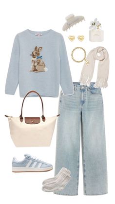 Rabbit Sweater8 Easy 30 day return policy Pink Sweater Blue Jeans Outfit, Winter Outfit White Jeans, Winter Outfit Preppy, Outfit Ideas Jeans Winter, Outfit Ideas Layout Winter, Outfits With Hair Up, Girly Work Outfits, Cute Outfits For School Winter, Study Outfit Aesthetic