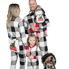 Lazy One Flapjack Matching Family Pajamas In Black And White Plaid Brand New In Packaging Kids Toddlers Size 2t Gender Neutral See My Other Listings For Other Sizes Christmas Pjs Family, Matching Family Christmas Pajamas, Family Pajama Sets, Dog Baby, Matching Christmas Pajamas, Footie Pajama, Christmas Pjs, Matching Family Pajamas, Family Christmas Pajamas