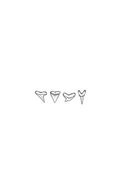 three different types of tooth shapes on a white background with space for your own text