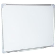 a white board with clear plastic frame