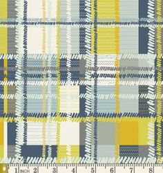 a plaid pattern with yellow and gray colors