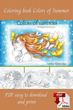 coloring book covers for the summer