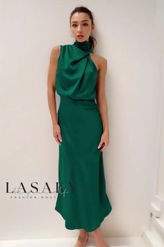 Lasaky - Sophisticated and Fashionable: Luxurious Silk Sleeveless Maxi Dress for Exquisite Evening Soirees Backless Midi Dress, Sleeveless Outfit, Elegant Maxi Dress, Sleeveless Long Dress, فستان سهرة, Women Party, Hip Dress, Evening Party Dress, Mid Length Dresses