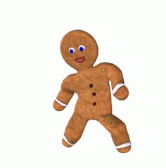 an animated ginger man on a white background