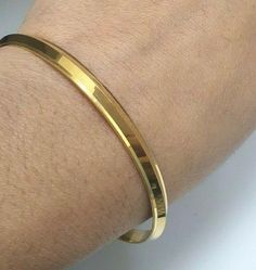 Item Description Absolutely Gorgeous & Stunning Mens / Ladies Yellow Gold Kada Bangle Handmade in 22K Yellow Gold  Hallmarked by London Assay Office. Bangle Width :4.2 mm (fits most wrist sizes)   Inner Diameter - 6.5 cm Metal : 22K (916) Yellow Gold  Gold Weight : 25.5 grams (Strong & sturdy, not flimsy)   Hallmarked : London Assay Office Packaging : Elegant Wooden Box    Shipping Free in UK Shipping World Wide : See Policy Payment : PayPal, Credit Card, Bank Transfer Returns Policy : 14 Days H Gold Bangle Design For Man, Bangle For Men Gold, Men Gold Bangle Design, Gold Bangles Design For Men, Mens Bangles Gold For Men, Kada Bangles Gold Design Men, Men’s Kada Gold, Mens Kadiyam Models Gold, Boys Kada Design Gold