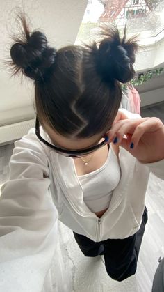 öylesine bir şeyy 😁🎀 Y2k Hairstyles, Peinados Fáciles Para Cabello Corto, Hair Up Styles, Sleek Hairstyles, Volleyball Hairstyles, Hairstyles For School