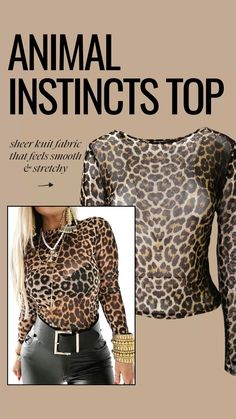 Pebby Forevee | Animal Instincts Top: leopard print top, leopard print trend, animal print style, animal print top, sheer top, sheer top style, midsize style, curvy girl style, big buckle belt outfit, belts for women, cute belts Curvy Girl Fashion, Belts For Women, Boutique Clothing