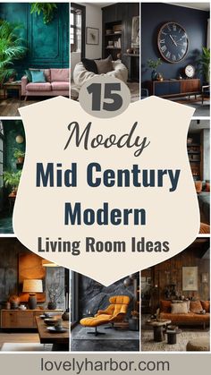 15 Best Moody Mid Century Modern Living Room Ideas Simple Artwork, Mid Century Modern Living