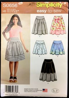 Sew Skirt, New Look Skirts, Tips For Sewing, Beginners Sewing, Simplicity Dress, Skirt Ideas, Skirt Patterns, Skirt Patterns Sewing, Queen Dress