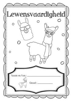 the worksheet for life skills with llamas and lamaas on it