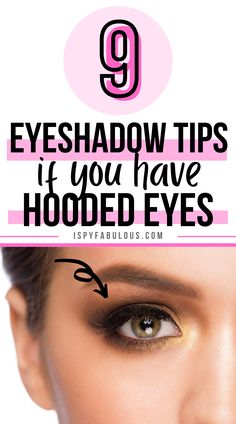 If you try most eyeshadow tutorials, they're not going to turn out the same on hooded eyes. So, check out these tips for the best way to accentuate hooded eyes. Tips For Hooded Eyes, Eye Shadow Tips, Hooded Eyes Tutorial, Eye Makeup For Hooded Eyes, Eye Makeup Application, Eyeshadow Tutorials