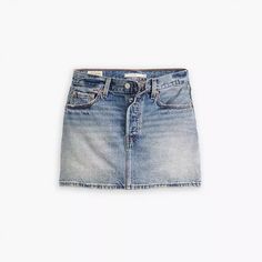 Icon Skirt - Medium Wash | Levi's® US Ribcage Jeans, Levi’s Jeans, Relaxed Jeans, Chino Jeans, Lightweight Dress, Loose Jeans, Tapered Jeans, Outerwear Sweater, Jean Skirt