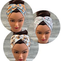 This beautiful twisted headband is four inches wide made from high quality soft and comfortable fabric. This headband are twisted into a modified turban style and can be worn two ways you can place the twist up front or move the twist to the back for a wide look. and works beautifully with both straight and curly hair. These will even make a great gift. ~~C A R E~~ Machine wash gentle cold, non-chlorine bleach, line dry. VISIT MY SHOP FOR MORE: https://www.timasheadbands.shop Thank you for visit Knotted One Size Headwrap In Headband Shape, Knotted One Size Headband Headwrap, Adjustable Cotton Turban With Matching Headband, One Size Knotted Headwrap Shaped As Headband, Adjustable Knotted Headscarf Headband, One Size Knotted Headwrap Headband, One Size Knotted Headband Style Headwrap, Cotton Sweatband Headwrap, Knotted Headwrap Headband