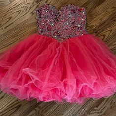 Worn Only Once, This Bright Pink Dress Is Great For Special Occasions! Person In Photos Is 5’ Tall. Zipper Enclosure On Back. Bright Pink Dresses, Sherri Hill, Sherri Hill Dresses, Bright Pink, Pink Dress, Special Occasion, Prom, Colorful Dresses, Prom Dresses