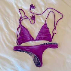 Great Bikini From Seasons Past. Worn A Few Times And In Good Condition! Acacia Swimwear Bikinis, Acacia Swimwear, Womens Swim, Color Purple, Conditioner, Swimming, Purple, Birthday, Full Service