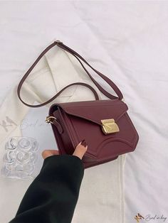 Bird in Bag - Exquisite Burgundy Handbag for Stylish Women with Multicolor Personality, Unique Shape - Perfect New Years Gift Square Bags With Hasp Closure For Shopping, Beige Square Bag With Hasp Closure, Elegant School Shoulder Baguette Bag, Square Beige Bag With Hasp Closure, Elegant Shoulder Baguette Bag For School, Beige Rectangular Bag With Hasp Closure, Brown Square Bag With Hasp Closure, Elegant Satchel Baguette Bag For School, Solid Satchel Bag With Hasp Closure