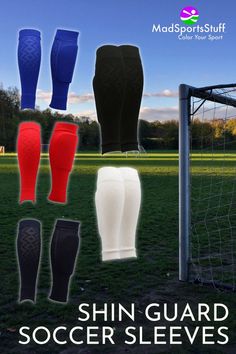 the shin guard sleeves are designed to protect soccer players from injury and knee injuries, while also protecting their feet