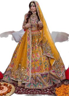 Lehenga For Haldi, Mustard Yellow Lehenga, Yellow Lehenga Choli, Lehenga Yellow, Yellow Lehenga, Pakistani Outfits, Bridal Lehenga, Lehenga Choli, Mustard Yellow