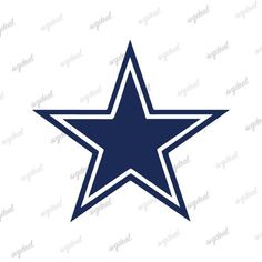 a blue and white star logo on a white background