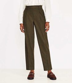 Loft Pull On Taper Pants in Brushed Flannel Size Large Olive Melange Women's by Loft Size Regular - L Olive Melange Women's One, Fit, Slim, Pants, 66%, Polyester, 32%, Rayon, 2%, Spandex, Machine, Washable Drapey Pants, Taper Pants, Loft Outfits, Linen Dress Pants, Black Slim Pants, High Waisted Dress Pants, Plus Jumpsuit, Ankle Dress Pants, Ponte Leggings