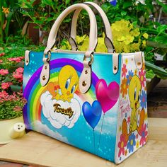 Introducing our Tweety Bird Leather Hand Bag, the perfect gift for Women's Day G95! Made with utmost craftsmanship, this exquisite bag combines style ... Louis Vuitton Pattern, Tweety Bird, Handbag For Women, Woman’s Day, Everyday Items, Bird Design, Perfect Woman, Vuitton Bag, Small Handbags