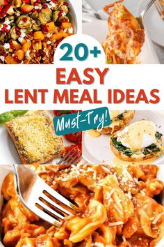 A collage of delicious Lent-friendly meals featuring pasta, salmon, stuffed shells, and a vibrant salad, perfect for easy meatless dinners. Lent Meal Ideas, Meals To Make For Dinner, Lent Meals, Traditional Coleslaw Recipe, Creamy Coleslaw Dressing, Easy Fish Dinners, Spring Pasta Recipes, Baked Salmon And Asparagus