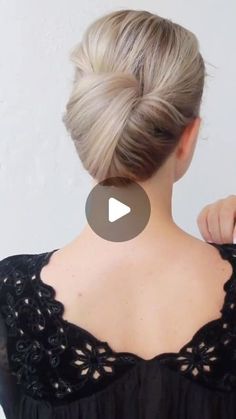 Easy Bun Hairstyles For Long Hair, Updo Tutorial, Hairstyles Bridesmaid, Hoco Hair Ideas Medium, French Dip, Peinados Fáciles Para Cabello Corto