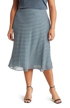 Renee C Satin Midi Skirt | Nordstromrack Fitted Rayon Midi Bottoms, Bias Cut Flared Skirt, Relaxed Knee-length Viscose Skirt, Spring Relaxed Bias Cut Skirt, Midi Length Viscose Lined Skirt, Fitted Midi-length Viscose Skirt, Rayon Midi Skirt, Relaxed Midi Skirt With Bias Cut, Fitted Rayon Midi Skirt