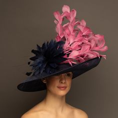 For a more detailed item description, please text 502-999-3584 or email us at info@thehatgirls.com. Funky Hats, Derby Hats Fascinators, Hat Fascinator, Kentucky Derby Party, Derby Party, Derby Hat